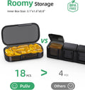 PULIV Pill Organizer with Large Capacity, Dual Protection Pill Box 7 Day, Arthritis Friendly Pill Case Easy to Open, Weekly Medicine Organizer for