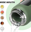 32Oz Glass Water Bottle with Straw and 2 Lids- Bamboo and Handle Spout Lid, Glass Drinking Bottles with Silicone Sleeve Motivational Time Marker
