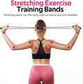 Figure 8 Fitness Resistance Bands with Handles - Exercise Tube Band Set of 3 for Arm and Shoulder Stretch, Rope 8 Word Elastic for Women and Men