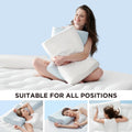 Bedsure Cervical Neck Pillow for Sleeping, Odorless Memory Foam with Cool-Touch Ice Pillowcases, Ergonomic Contour Pain Relief, Dorm Neck Support