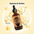 Beard Oil (3 Pack, 90Ml), Beard Growth & Conditioning Oil for Men, Hydrating Beard Moisturizer for Grooming & Care, Sandalwood, Cedarwood, Sweet