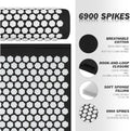 Acupressure Mat Set, Acupuncture Point Massage Pillow, Relieving Back and Neck Pain, Muscle Relaxation and Stress Reduction, Sciatica Relief,