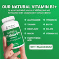 Dr. Berg Natural Vitamin B1 B6 B12 Complex - Allithiamine Vitamin B1 Supplement with 8 Essential Vitamin B Complex for Men & Women Including
