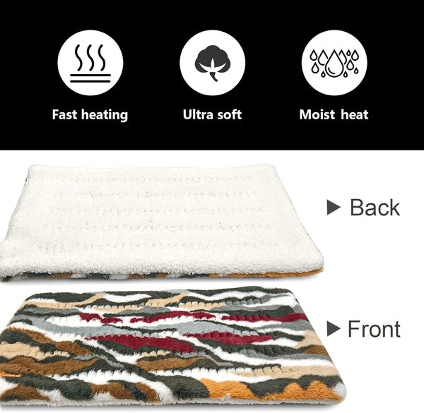Electric Heating Pad for Back Pain Relief - 12 Heating Levels-8 Timer Settings - Heat Pad with Moist & Dry Heat Therapy - Hot Heated Pads