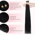 GOO GOO I Tip Hair Extensions Real Human Hair, 14Inch 50G 100S, Cold Fusion I Tip Hair Extensions, Invisible Remy Hair Extensions, 17/22/60