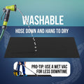 ITSOFT Garage Floor Mat for under Car 3X2.5 Feet, Oil Spill Mat & Mechanic Pad, Oil Drip Pan, Absorbent, Washable, Non Slip & Waterproof Garage Mats