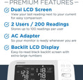 OMRON Platinum Blood Pressure Monitor, Upper Arm Cuff, Digital Bluetooth Blood Pressure Machine, Stores up to 200 Readings for Two Users (100
