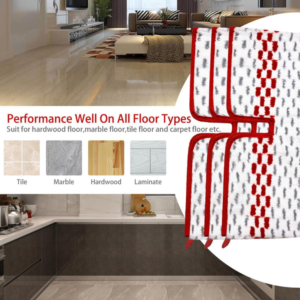 Microfiber Spray Mop Pads Compatible with Promist MAX Reusable Spray Mop Refills for Ocedar Promist Dust Mop,Dual-Action Washable Flip Mop Pads