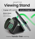 Infinacore 3-In-1 Charging Station for Apple Devices - Travel Essentials- Magnetic Wireless Travel Charger - Foldable Charging Pad for Magsafe