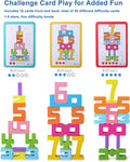 Wooden Number Building Blocks,20Pcs Stacking Toys for 3+ Years Old Kids,Educational Montessori Learning Toys,Counting Math Balance Competition