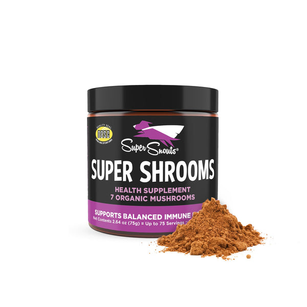 Super Snouts Super Shrooms Mushroom Immune Support Supplement for Dogs and Cats, 2.64 Oz - Made in USA Organic Non-Gmo, Immune Health for Strong