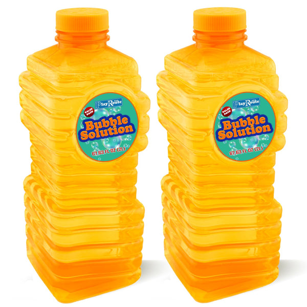 Bubble Solution | Bubbles Refill Solution 4L/136Oz. | 2-Pack Ready to Use Solution for Bubble Machines & Other Bubble Blower Toys for Toddlers &
