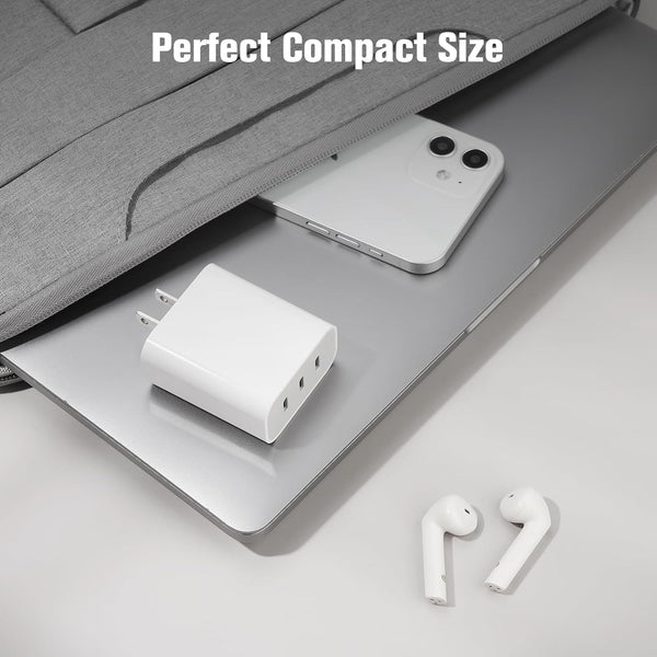 USB C Charger Block, Amoner 35W 3-Port USB C Charger, Iphone Charging Adapter with PD 3.0 Power Delivery Compatible with Iphone 16/16