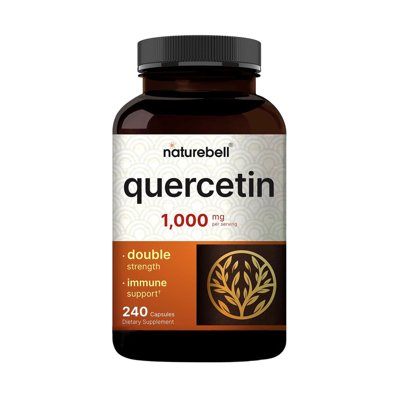 Naturebell Quercetin 1000Mg per Serving | 240 Capsules, Ultra Strength Quercetin Supplement | Bioflavonoids for Healthy Immune Support, Third