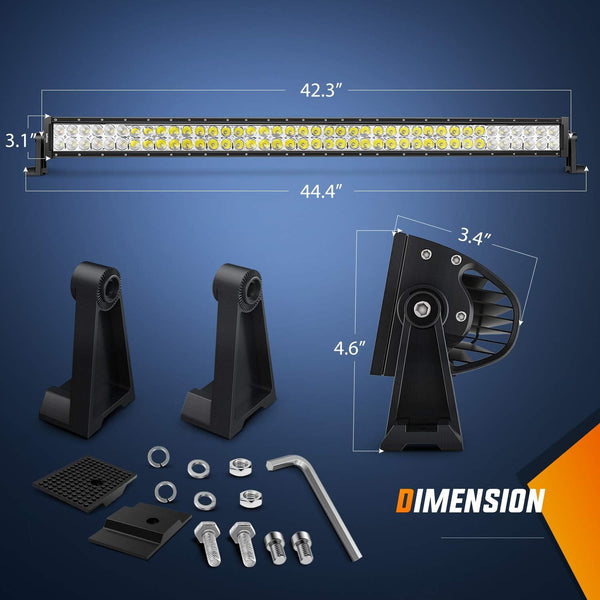 LED Light Bar Nilight 42Inch 240W Spot Flood Combo LED Driving Lamp off Road Lights LED Work Light for Trucks Boat Jeep Lamp