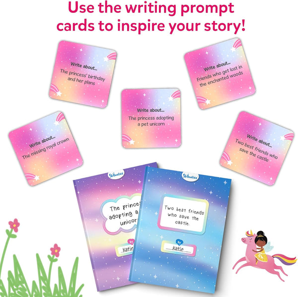 Skillmatics Storybook Art Kit - Create Fairytale Stories, DIY Craft & Writing Kit with 300+ Stickers, Scrapbooking & Journal Activity, Gifts for