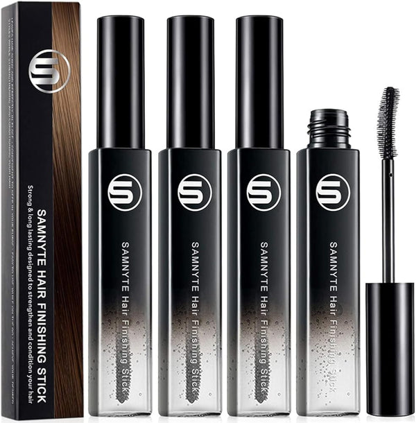 Samnyte Hair Finishing Stick, (4 Pack) Flash Moment Flyaway Control and Shiny Mascara for Baby Hair and Broken Flyaways, Non-Greasy Formula for Women