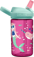 CamelBak Eddy+ Kids Bite Valve Straw Tritan Renew Water Bottle | Kids, with Tritan Renew Mermaids & Narwhals