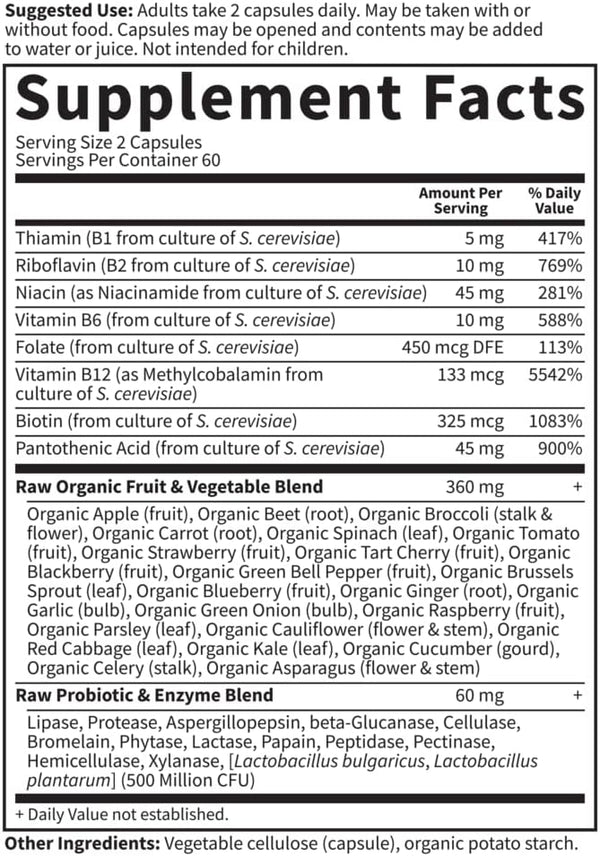 Garden of Life, Raw Vitamin Code B Complex, 120 Veggie Capsules