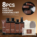 Body & Earth Bath and Body Wash Sets for Men - 8pcs Spa Baskets Mens Birthday Gifts Sandalwood, Self Care Kit, Husband Men Father's Day Gifts