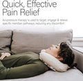 Kanjo Memory Foam Acupressure Neck Pillow - High Density Memory Foam Core - Travel Accessory Pillow - Relieves Neck Pain and Back Pain - Includes