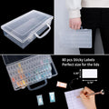 SGHUO 64 Grid Diamond Painting Storage Containers Diamond Art Accessories Tool Box Craft Storage with Adjustable Dividers for Beads, Art DIY,
