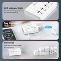 USB Charger, HITRENDS 8 Ports Charging Station 60W/12A Multi Port USB Charging Hub for Multiple Devices (5Ft Cord, White)