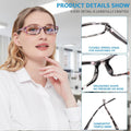 VIDEBLA 5 Pack Computer Reading Glasses Men and Women anti Eyestrain Blue Light Blocking Glasses for Reading (5 Mix-2, 1.75)