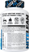 Evlution Nutrition Night Time Fat Burner Support - Overnight Sleep and Weight Loss Support Pills with Thermogenic Green Tea and White Kidney Bean
