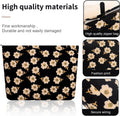 Cosmetic Bag Makeup Bag Preppy Cute Corduroy Toiletry Bag for Women Travel Essentials (Full Beige)