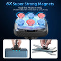 Apps2Car Magnetic Car Phone Holder Mount [6 Strong Magnets], Cell Phone Holder Car [Suction Cup], Phone Car Holder Mount [Windshield Dashboard]