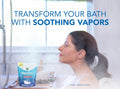 Vicks Vapobath, Bath Salts, Bath Bomb, Non-Medicated Bath Crystals, Comforting Vicks Vapors, Vapor Bath, Aromatherapy with Eucalyptus and Menthol