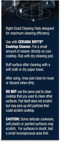 Cerama Bryte 10 X 5 Pack Cleaning Pads Cooktop and Stove Top Cleaner for Glass - Ceramic Surfaces, 50 Count