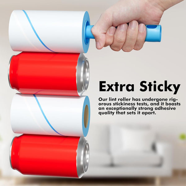 Lint Rollers for Pet Hair Extra Sticky, 1200 Sheets Mega Value Set Lint Rollers for Pet Hair Removal, Dog and Cat Lint Remover for Clothes,
