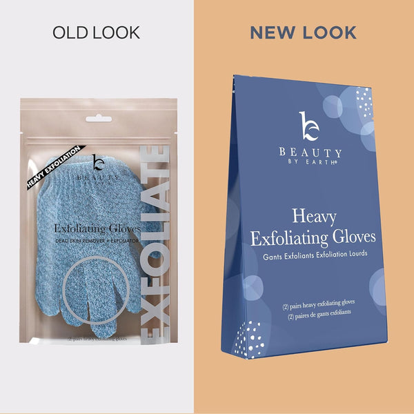 Exfoliating Glove - Shower Gloves for Body Scrub for Women & Men, Body Scrubber Mitt