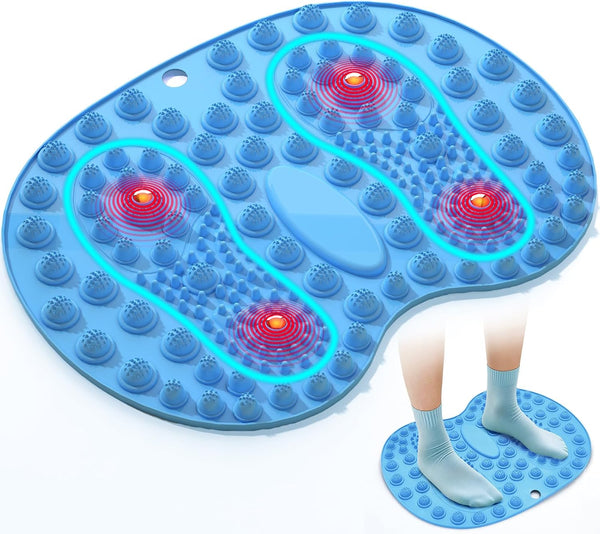 Foot Massager Mat 2PCS, Foot Reflexology Mat with Magnetic Therapy, Standing Desk Mat Acupressure Mat for Feet Relaxation, Pressure Point Mat for