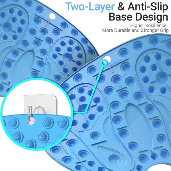 Foot Massager Mat 2PCS, Foot Reflexology Mat with Magnetic Therapy, Standing Desk Mat Acupressure Mat for Feet Relaxation, Pressure Point Mat for