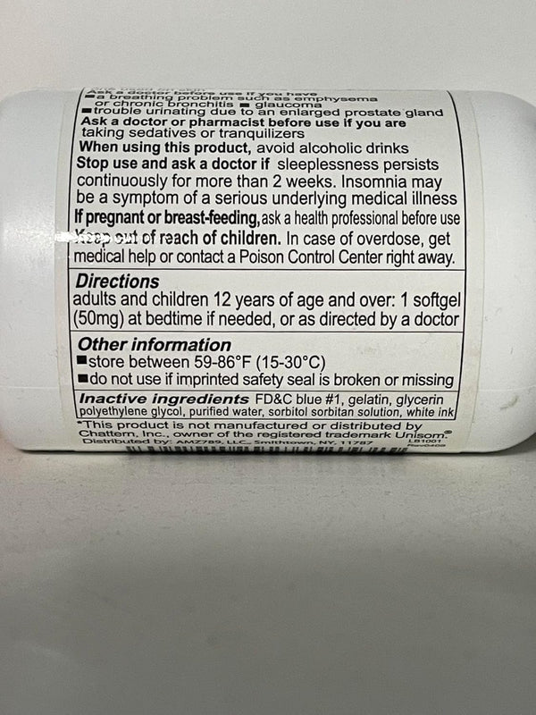 Sleep Aid, Diphenhydramine 50Mg, Easy-To-Swallow Softgels, Supports Deeper Restful Sleeping, Non Habit-Forming (220 Counts)