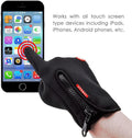 CYG&CL Outdoor Winter Touchscreen Warm Gloves, Water Resistant Windproof Anti-Slip Sports Gloves for Cycling Driving Running Hiking Climbing