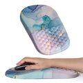 Ergonomic Mouse Pad Wrist Support with Massage Design, Wrist Rest Pain Relief Mousepad with Memory Foam&Non-Slip PU Base, Mouse Pads for Wireless