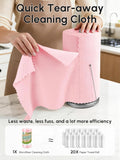 Microfiber Cleaning Cloths Roll 75 Pack 11.8" X 11.8" Reusable Paper Towels Washable Lint Free Quick Dry Ultra Absorbent Scratch Free Tear Away