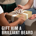 Every Man Jack Mens Aged Bourbon Beard Set - Five Full-Sized Grooming Essentials for a Complete Routine - Beard + Face Wash, Beard + Face Lotion,
