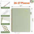 SUNEE 2025-2026 Weekly & Monthly Planner 9"X11.2" - 12 Month (July 2025 - June 2026), Vegan Leather Cover Planner Academic Year Calendar, Pocket,
