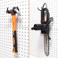HUHOLE Pegboard Drill Holder, Peg Board Utility Hooks, 10 Pack Heavy Duty Peg Board Tool Holder for Power Tools, Drill, Hammer, Cord, Fit for 1/4