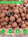 TOYPOPOR Leca Clay Pebbles for Plants, (3 Quarts) Leca Balls, Lightweight Clay Ball, Potting Mix, Grow Media Used for Drainage, Decoration,