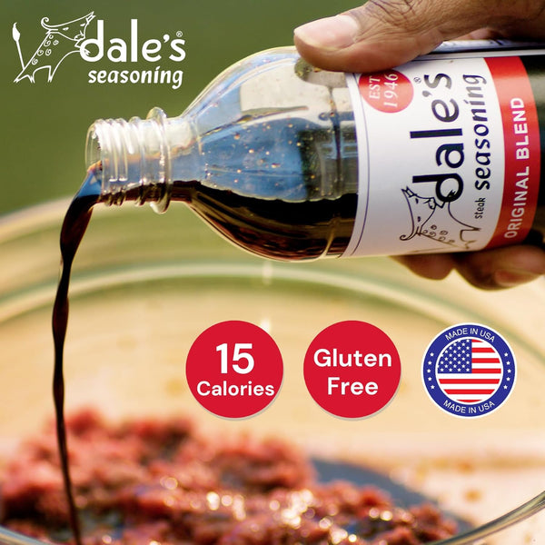 Original Steak Seasoning by Dale'S, Gluten Free, No Cholesterol | Delicious on All Meats, Fish, and Vegetables | (2) 16 Oz Bottle | No Long