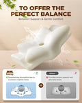 Dream without Pain Cervical Neck Pillow for Sleeping, Ergonomic Side Sleeper Pillows for Adults, Cooling Orthopedic Pillow for Neck Relief