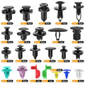 GOOACC 725Pcs Car Push Retainer Clips & Auto Fasteners Assortment -23 Most Popular Sizes Nylon Bumper Fender Rivets with 10 Cable Ties and