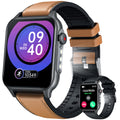 Smart Watch for Men Fitness Tracker: 1.96" Military Smartwatches with Bluetooth Call Three Lights Flashlight Watch Compatible Android Ios Phone