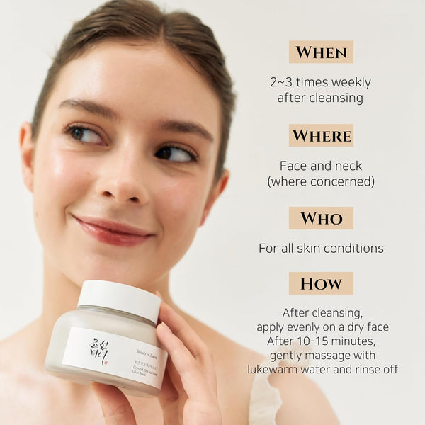 Beauty of Joseon Ground Rice and Honey Glow Mask Pore Sebum Care for Dry Sensitive Skin Korean Skin Care 150Ml, 5.07 Fl.Oz